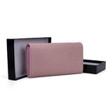 VKP1456 Pink - Hasp Snakeskin Pattern Women Wallet