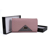 VKP1456 Pink - Hasp Snakeskin Pattern Women Wallet