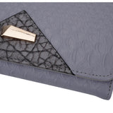 VKP1456 Light purple - Hasp Snakeskin Pattern Women Wallet