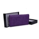 VKP1457 Purple - Fashion Women Star Pattern Metal Trim Wallet