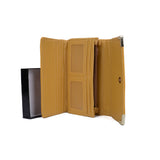 VKP1457 Yellow - Fashion Women Star Pattern Metal Trim Wallet