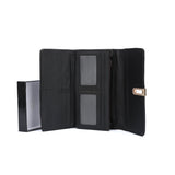 VKP1462 Black - Solid Women Bead Decoration Wallet
