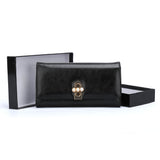 VKP1462 Black - Solid Women Bead Decoration Wallet