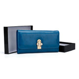VKP1462 Blue - Solid Women Bead Decoration Wallet