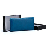 VKP1462 Blue - Solid Women Bead Decoration Wallet