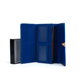 VKP1462 Blue - Solid Women Bead Decoration Wallet