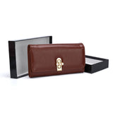 VKP1462 Brown - Solid Women Bead Decoration Wallet