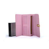 VKP1462 Pink - Solid Women Bead Decoration Wallet