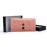 VKP1462 Pink - Solid Women Bead Decoration Wallet