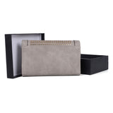VKP1469 Grey - Fashion Laser Cut Purse