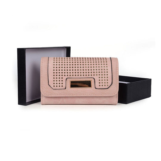 VKP1469 Pink - Fashion Laser Cut Purse