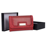 VKP1469 Red - Fashion Laser Cut Purse