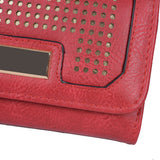 VKP1469 Red - Fashion Laser Cut Purse