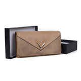 VKP1472 Apricot - Patchwork Purse With Metal Bar