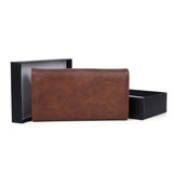 VKP1472 Coffee - Patchwork Purse With Metal Bar