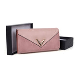 VKP1472 Pink - Patchwork Purse With Metal Bar