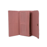 VKP1472 Pink - Patchwork Purse With Metal Bar