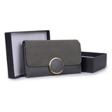VKP1489 Dark Grey - Solid Color Fashion Lady Wallet