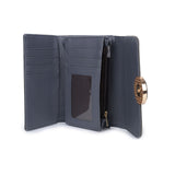VKP1489 Dark Grey - Solid Color Fashion Lady Wallet