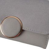 VKP1489 Light Grey - Solid Color Fashion Lady Wallet