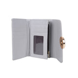 VKP1489 Light Grey - Solid Color Fashion Lady Wallet