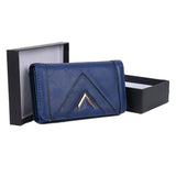 VKP1496 Blue - New Style Purse With Metal Bar