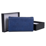 VKP1496 Blue - New Style Purse With Metal Bar