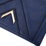 VKP1496 Blue - New Style Purse With Metal Bar
