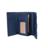 VKP1496 Blue - New Style Purse With Metal Bar