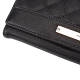 VKP1534 Black - Women Simple Long Purse Bag Quilted