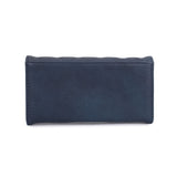 VKP1534 Blue - Women Simple Long Purse Bag Quilted
