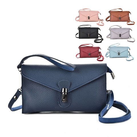 VKP1555 Assort Colour 12PCS - Fashion Flap Wristlet Clutch Bag