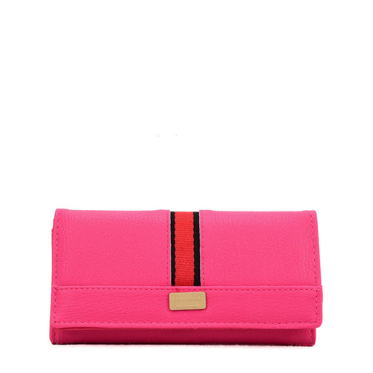 VKP1608 FUSHIA - Long Wallet With Buckle Design