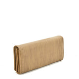 VKP1609 APRICOT - Long Streamlined Wallet With Buckle Design