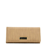 VKP1609 APRICOT - Long Streamlined Wallet With Buckle Design