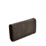 VKP1609 COFFEE - Long Streamlined Wallet With Buckle Design
