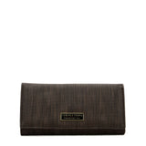 VKP1609 COFFEE - Long Streamlined Wallet With Buckle Design