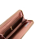 VKP1617 APRICOT - Long corrugated Wallet For Women