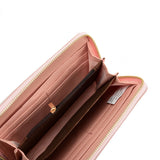 VKP1617 BEIGE - Long corrugated Wallet For Women