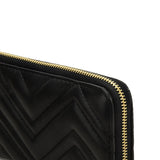 VKP1617 BLACK - Long corrugated Wallet For Women