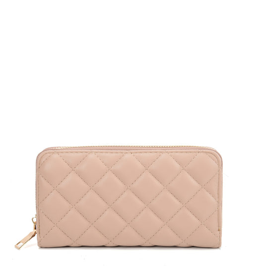 VKP1618 APRICOT - Long Wallet With Lattice Design For Women