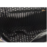 ZW141006A BLACK - Large Capacity Handbag With Watercolor And Buckle Flap Design