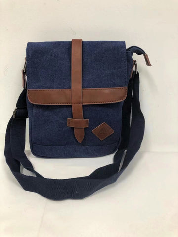ZY0030 Blue - Canvas Cross Body Bag