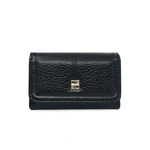 VKP1474 Black - New Elephant Print Solid Color Long Wallet