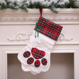 Christmas Stocking for Dog Cat Kids Christmas Gift Bags Tree Hanging Ornament