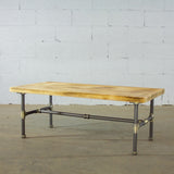 Corvallis Industrial Coffee Table Pipe Legs