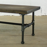 Corvallis Industrial Coffee Table Pipe Legs