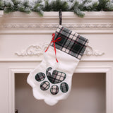 Christmas Stocking for Dog Cat Kids Christmas Gift Bags Tree Hanging Ornament