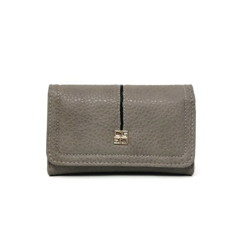 VKP1474 Grey - New Elephant Print Solid Color Long Wallet