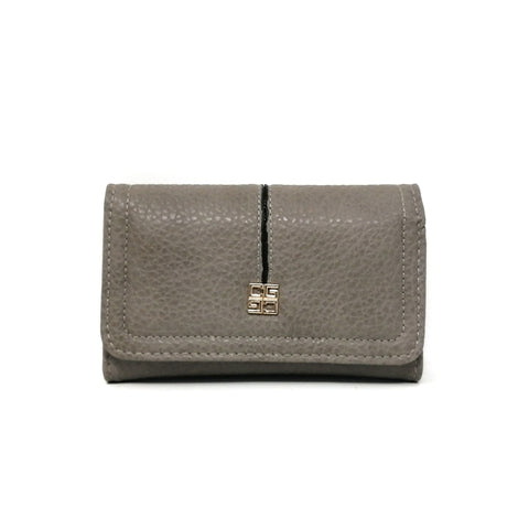 VKP1474 Grey - New Elephant Print Solid Color Long Wallet